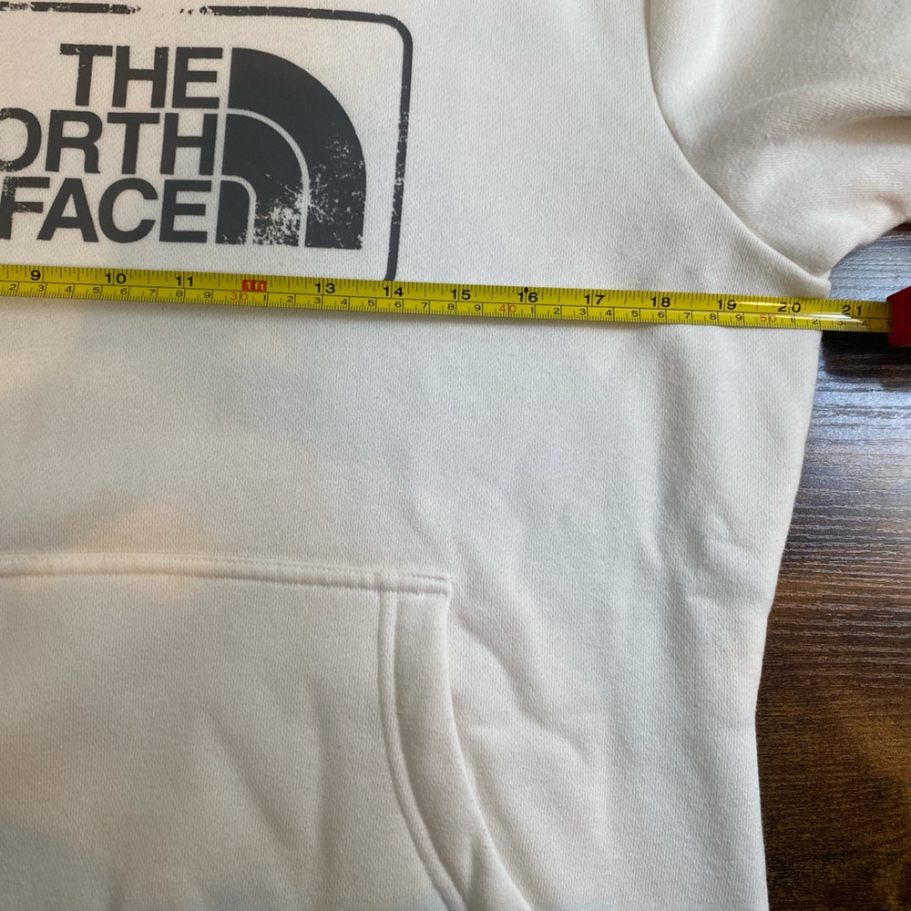 The North Face white and black logo hoodie size M woman’s EUC - Picture 10 of 15